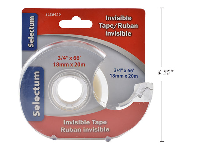 Carton of 24 Invisible Tape With Dispenser