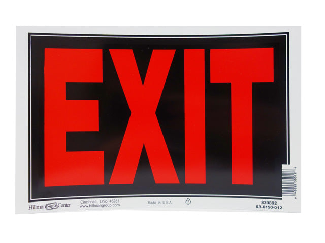 Carton of 12 Exit Sign