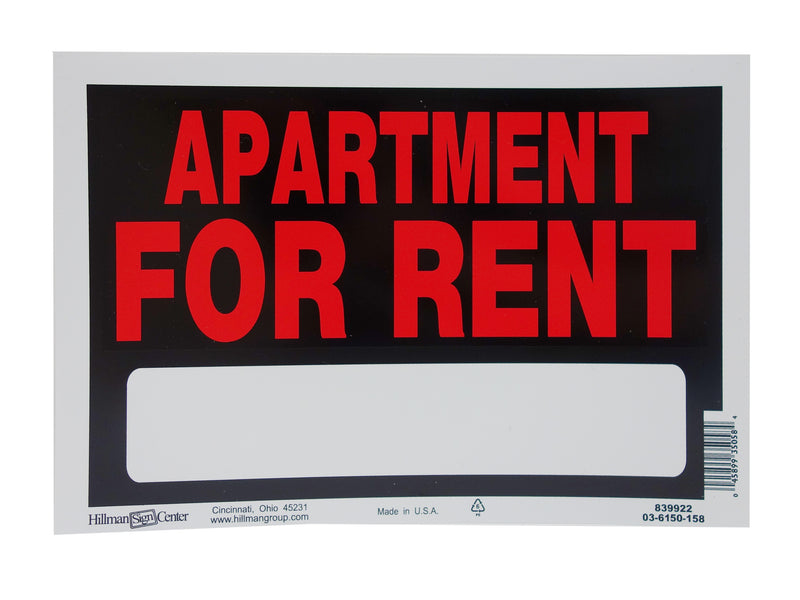 Carton of 12 Apartment For Rent Sign