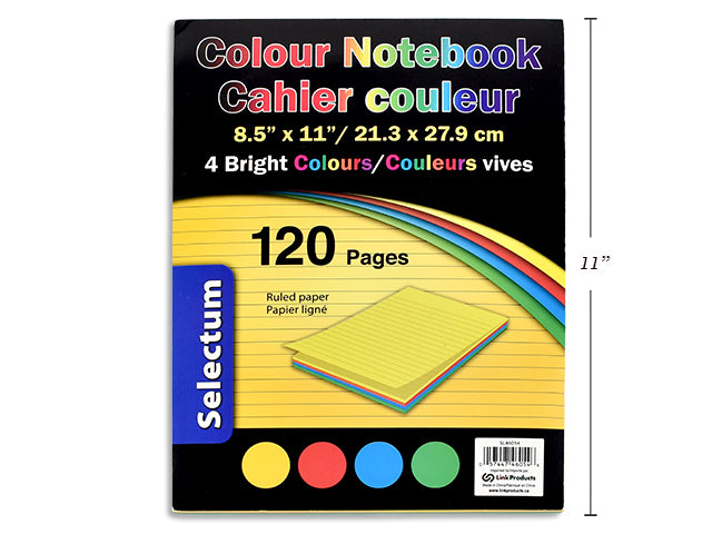 Carton of 24 Bright Color Notebook