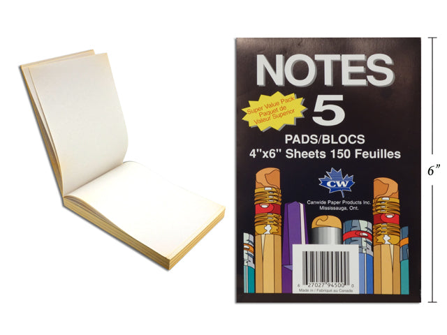 Carton of 36 Memo Pads Block