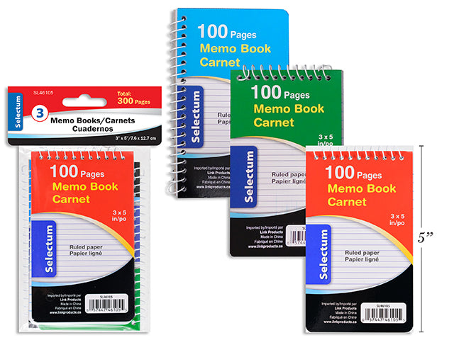 Carton of 10 3 Pack Coil Notebooks