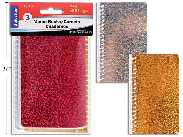 Carton of 10 Laser Memo Pad 3 Pack