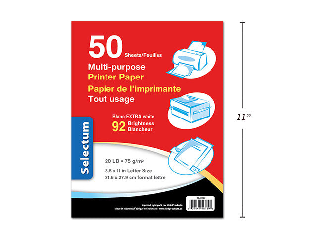 Carton of 60 Multi Use Printer Paper 50 Pack