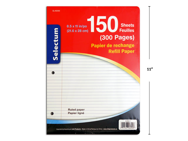 Carton of 20 Ruled Refill Sheet 300 Pages