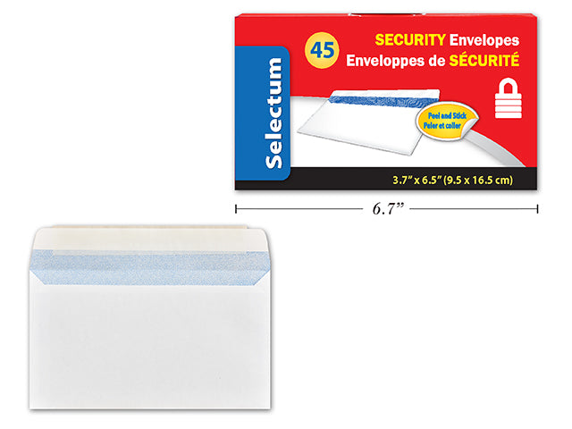 Carton of 24 White Security Envelopes