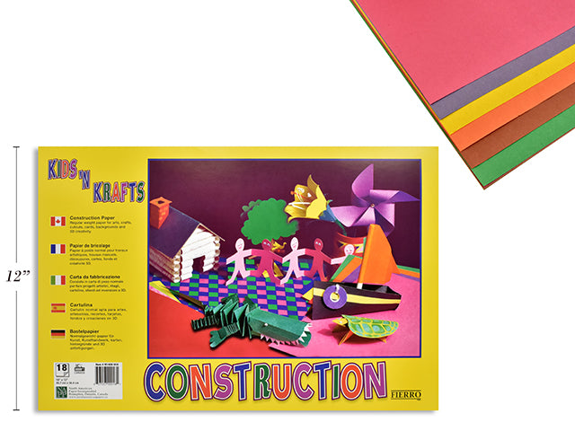 Carton of 36 Construction Paper Pad