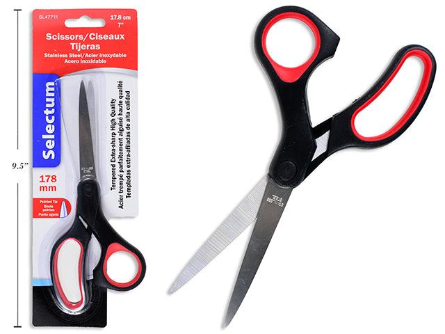 Carton of 12 School And Office Scissor With Pointed Tip