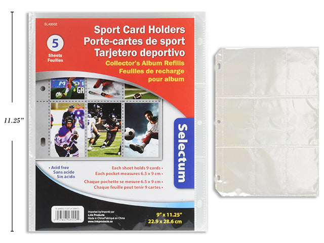 Carton of 25 Sports Card Holders 5 Pack