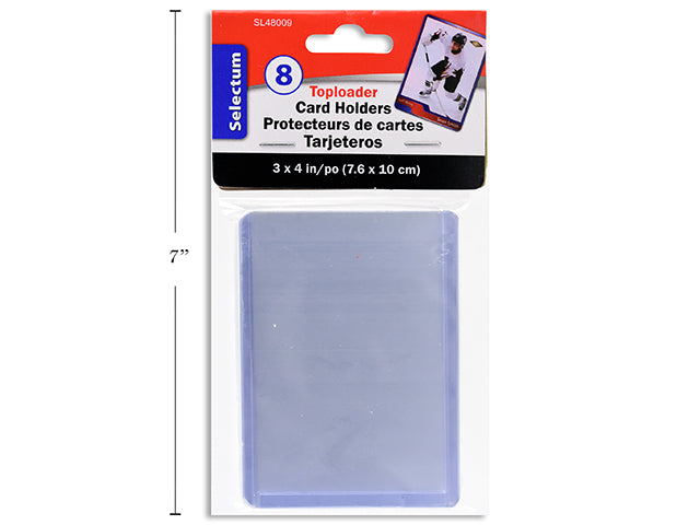 Carton of 12 Top Loader Card Holder 8 Pack