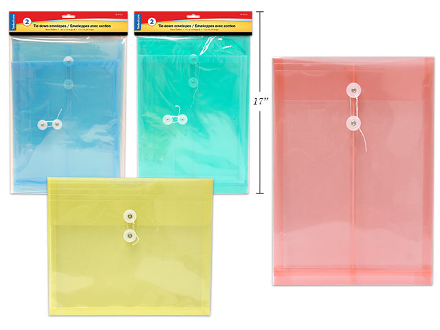 Carton of 12 Envelope With String Tie 2 Pack