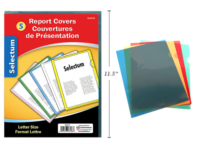 Carton of 24 L Shape Letter Size Folder 5 Pack