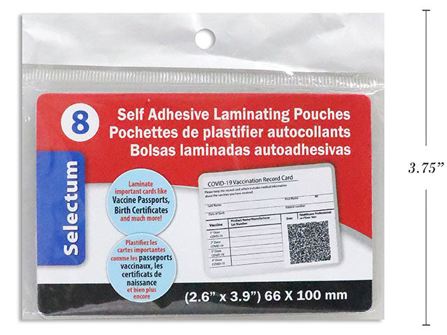 Carton of 24 Self Adhesive Laminating Sheets