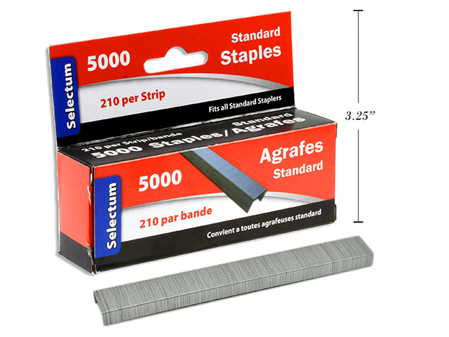 Carton of 20 Staples Standard Size