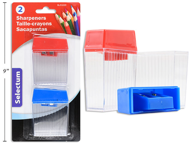 Carton of 12 2 Hole Sharpeners 2 Pack