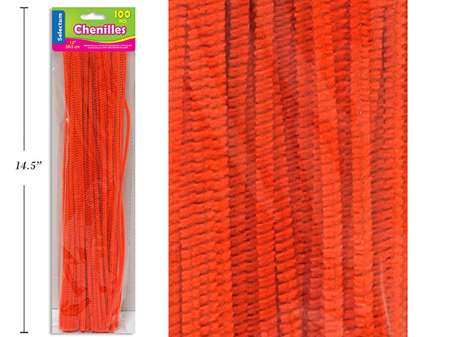 Carton of 10 Chenilles 100 Pack Orange