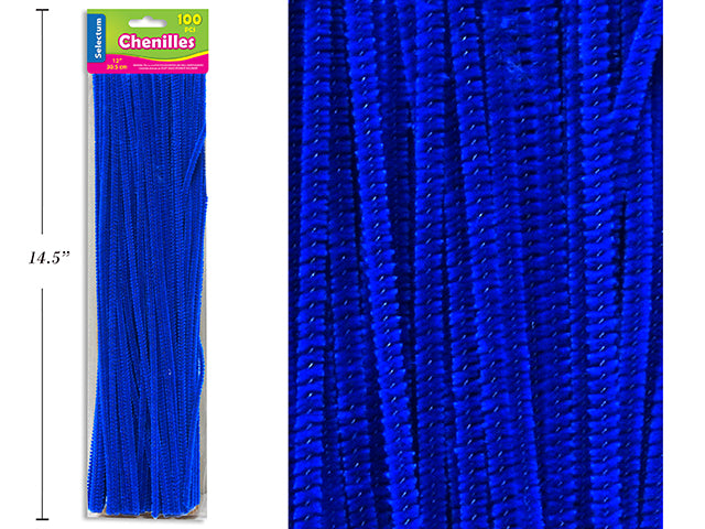 Carton of 10 Chenilles 100 Pack Dark Blue