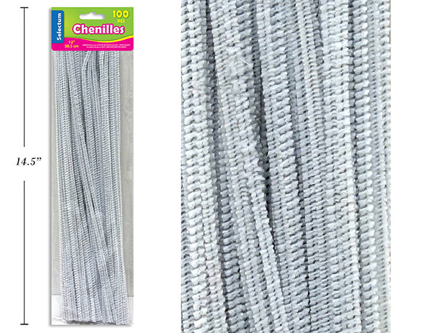 Carton of 10 Chenilles 100 Pack White