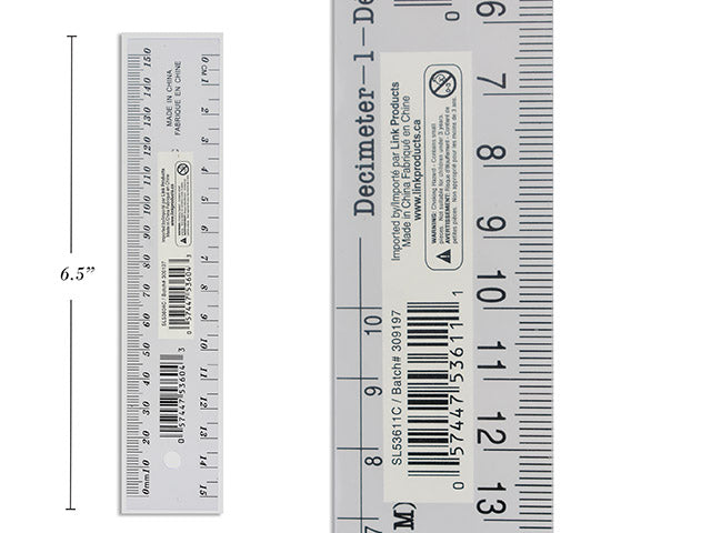 Carton of 144 Transparent Flexible Ruler