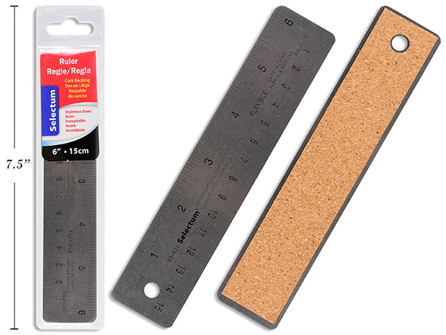 Carton of 12 Stainless Steel Ruler Small