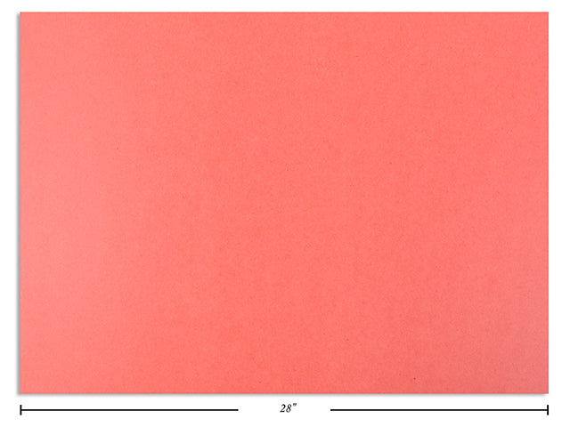 Carton of 50 Poster Boards Neon Red