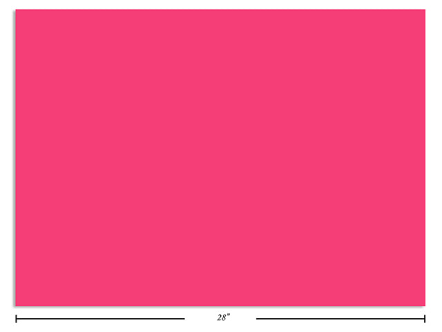 Carton of 50 Poster Boards Neon Pink