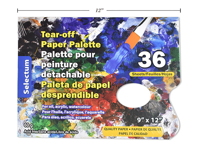 Carton of 12 Tear Off Paper Palette