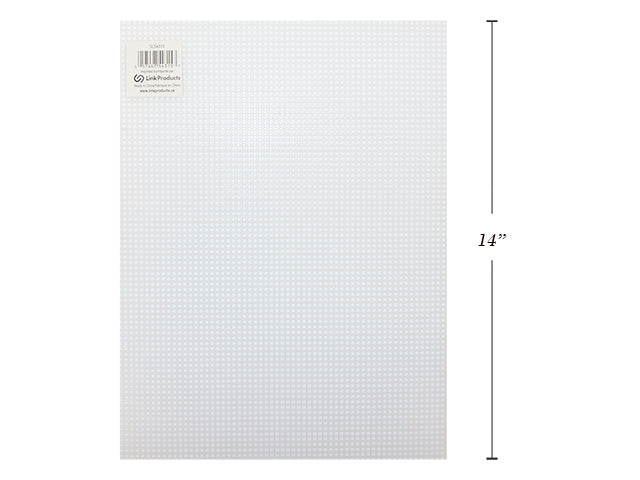 Carton of 12 Clear Plastic Canvas Sheet 11X14In