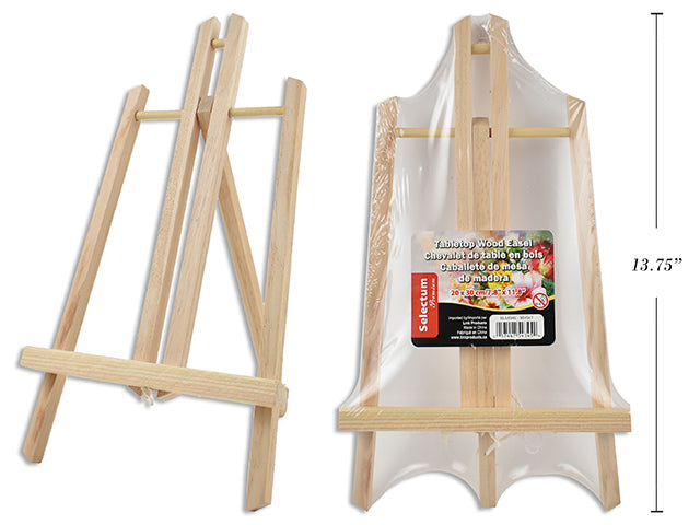 Carton of 12 Table Top Wood Easel Small