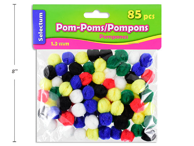 Carton of 12 Pom Poms 85 Pack