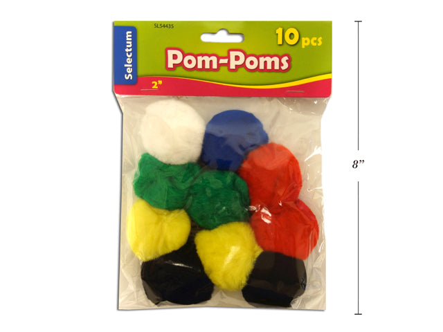 Carton of 12 Pom Poms 10 Pack