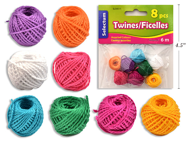 Carton of 12 Mini Twines Assorted Colors