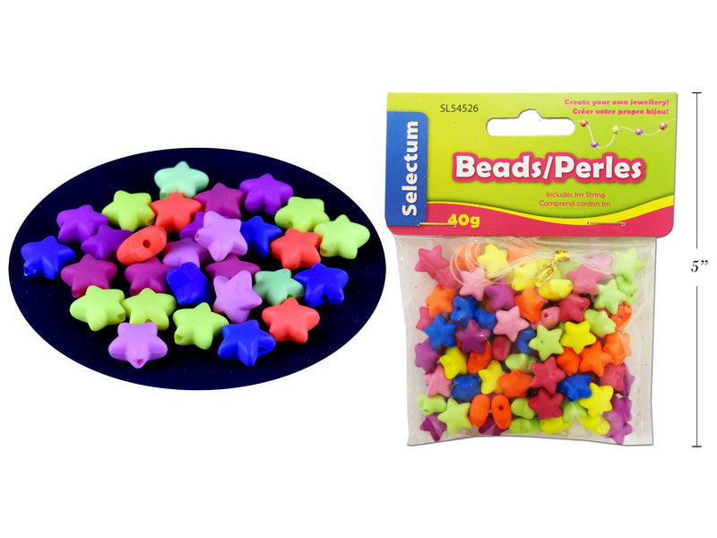 Carton of 12 Star Shape Beads