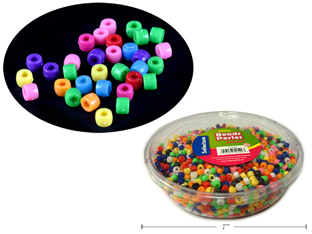 Carton of 12 Round Colored Beads Small