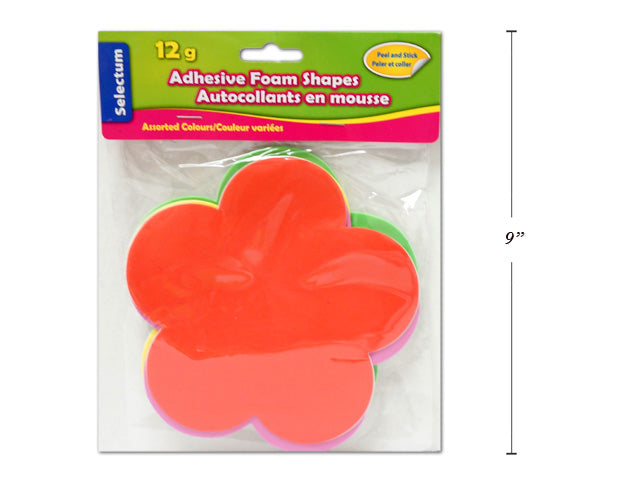 Carton of 12 Adhesive Foam Shapes Clovers