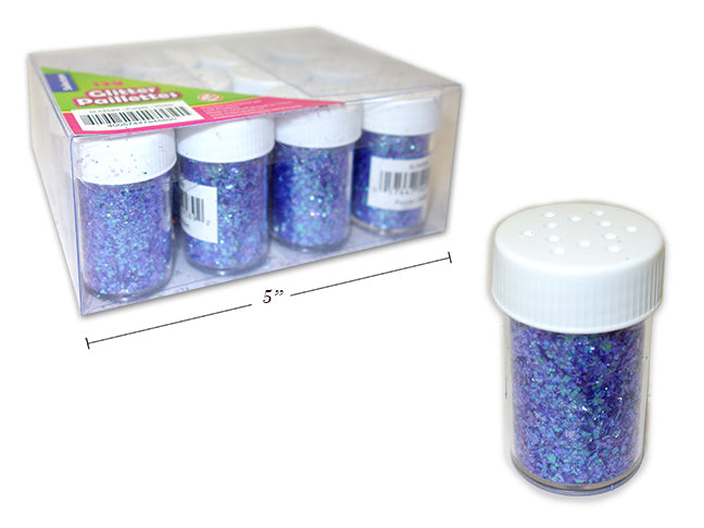 Carton of 12 Glitter Powder Shaker Purple