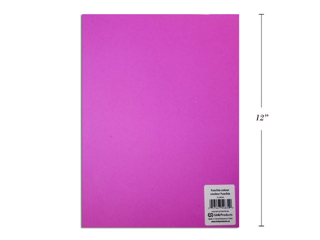 Carton of 12 Eva Foam Sheets Fuchsia