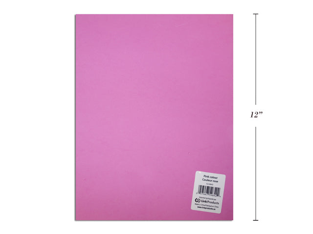 Carton of 12 Eva Foam Sheets Pink