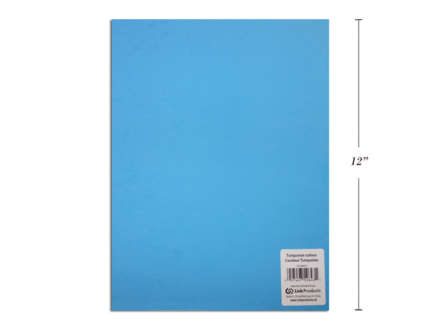 Carton of 12 Eva Foam Sheets Turquoise