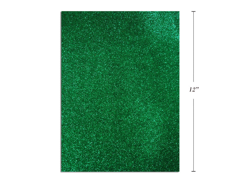 Carton of 1 Green Glitter Foam Sheets