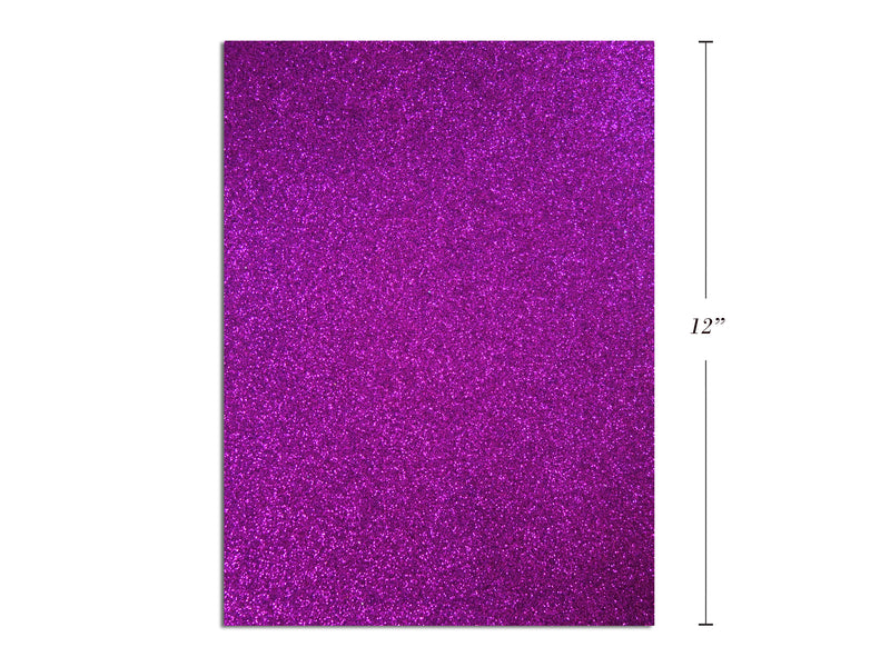 Carton of 1 Purple Glitter Foam Sheet