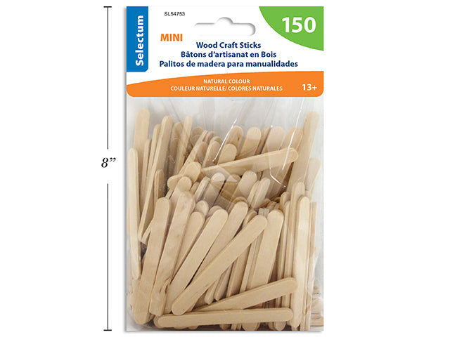 Carton of 12 Mini Wood Building Sticks 150 Pack