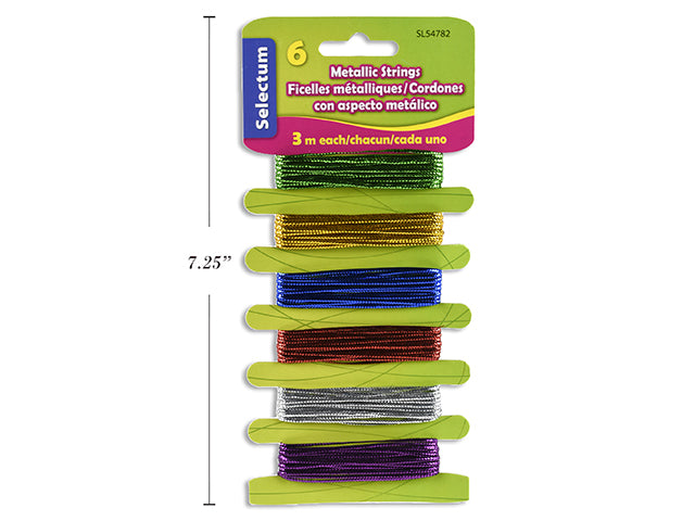 Carton of 24 Metallic Color String