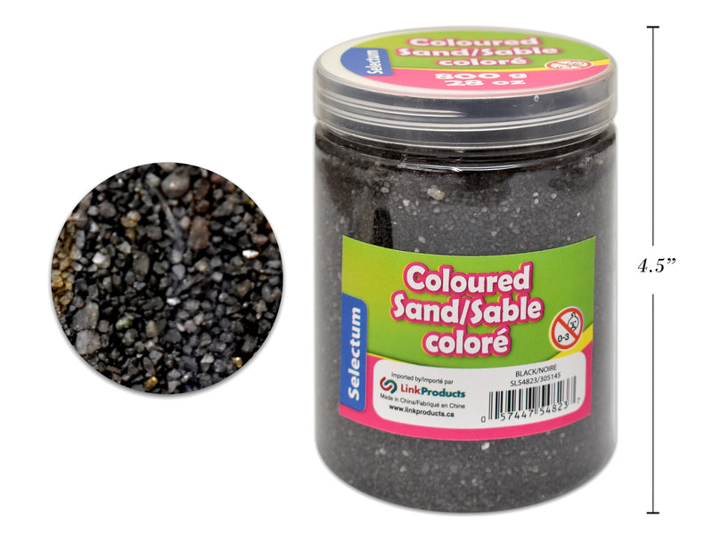 Carton of 12 Black Color Sand