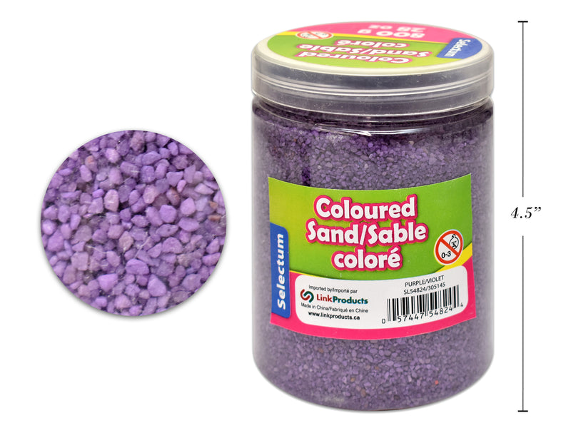 Carton of 12 Purple Color Sand