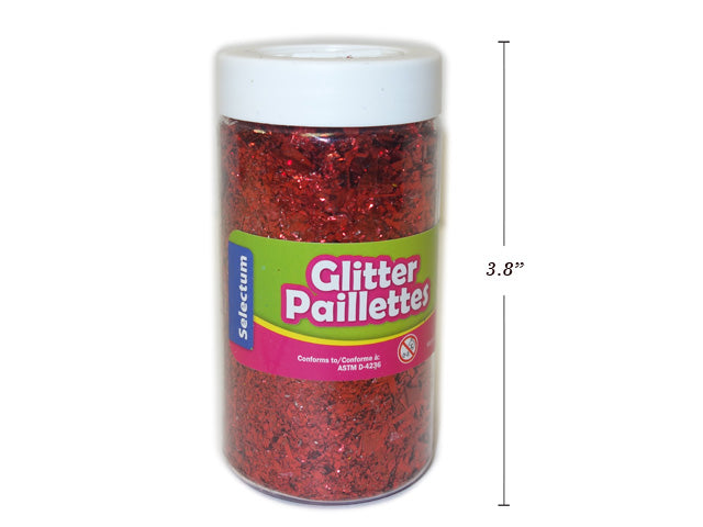 Carton of 12 Glitter Powder Shaker Red Small