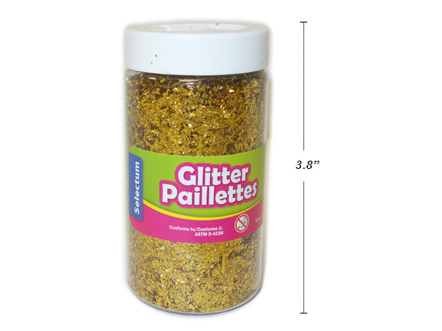 Carton of 12 Glitter Powder Shaker Gold Small