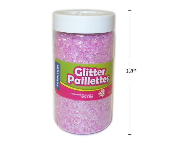 Carton of 12 Glitter Powder Shaker Light Pink