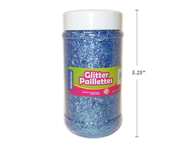 Carton of 6 Glitter Powder Shaker Blue Medium