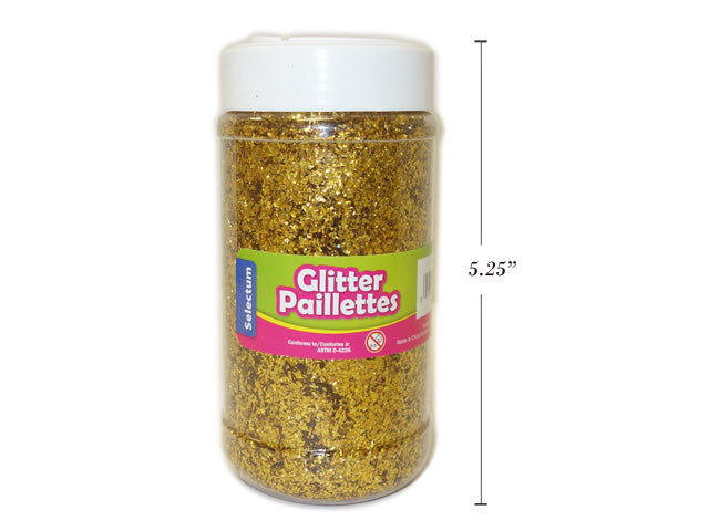 Carton of 6 Glitter Powder Shaker Gold Medium